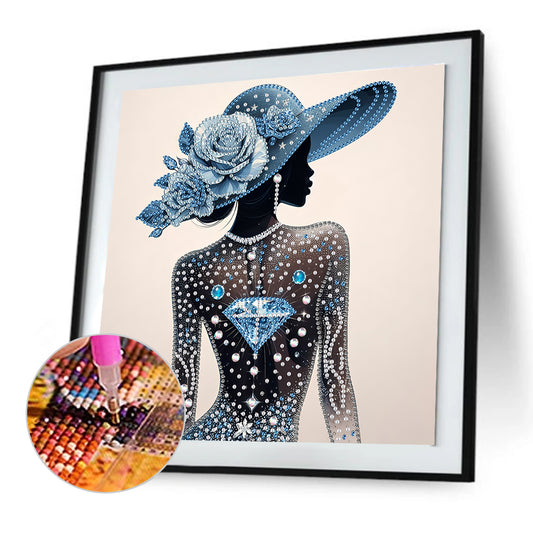 Elegant Lady - Special Shaped Drill Diamond Painting 30*30CM