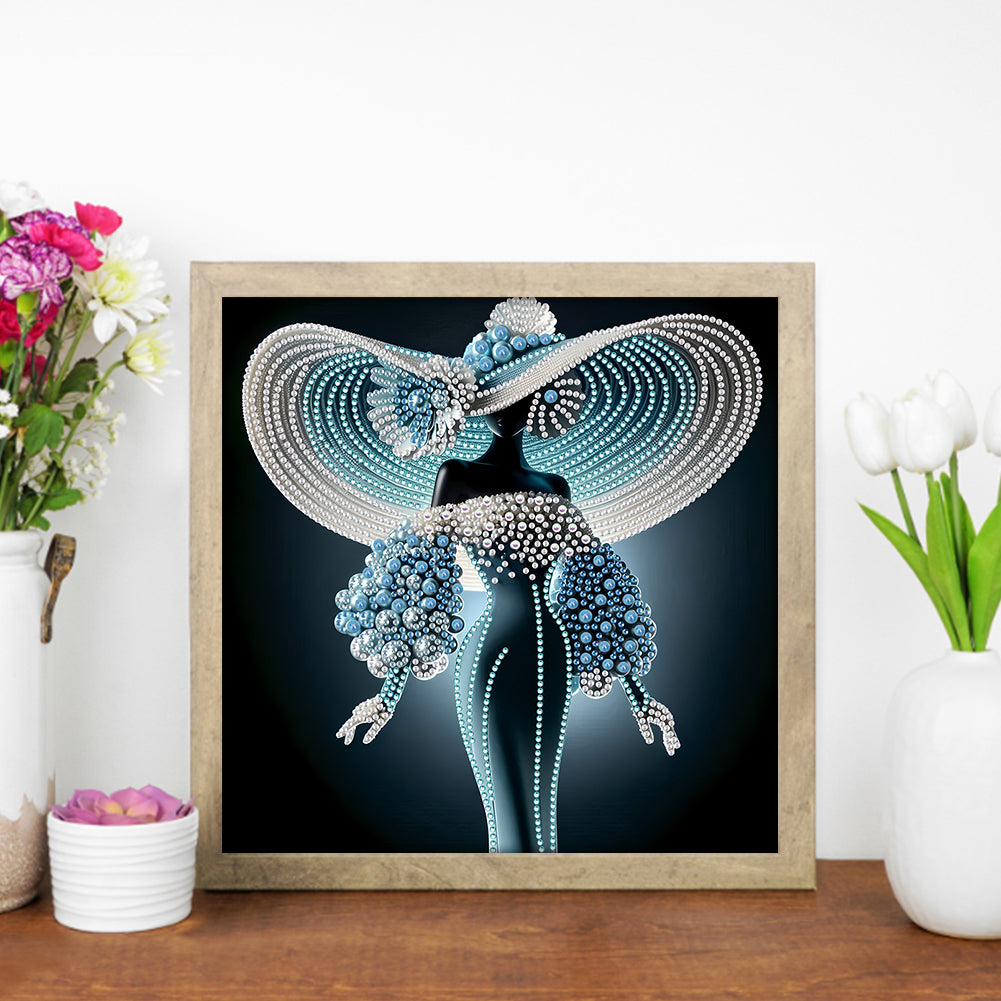 Elegant Lady - Special Shaped Drill Diamond Painting 30*30CM