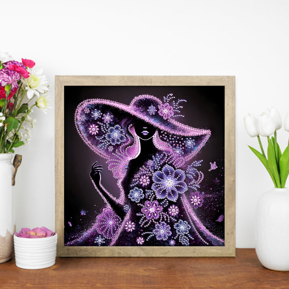 Elegant Lady - Special Shaped Drill Diamond Painting 30*30CM