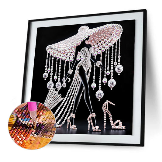 Elegant Lady - Special Shaped Drill Diamond Painting 30*30CM