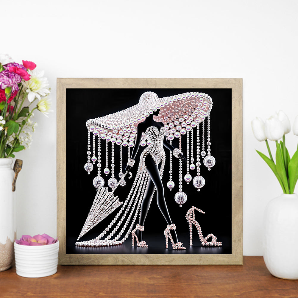 Elegant Lady - Special Shaped Drill Diamond Painting 30*30CM