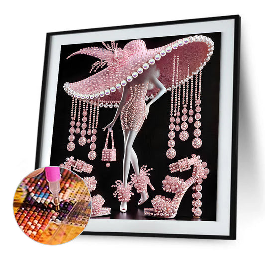 Elegant Lady - Special Shaped Drill Diamond Painting 30*30CM