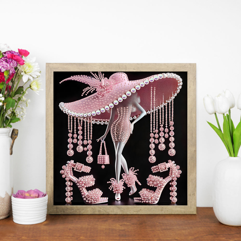 Elegant Lady - Special Shaped Drill Diamond Painting 30*30CM