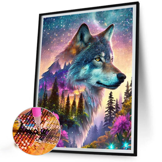 Wolf - Full Round Drill Diamond Painting 40*50CM