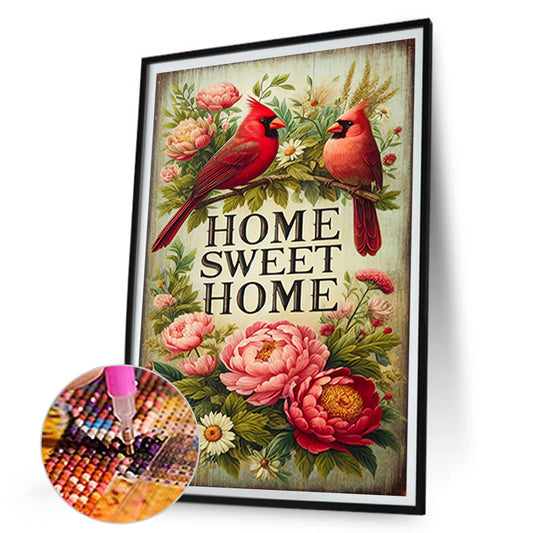 Family Cardinal - Full Round Drill Diamond Painting 30*45CM
