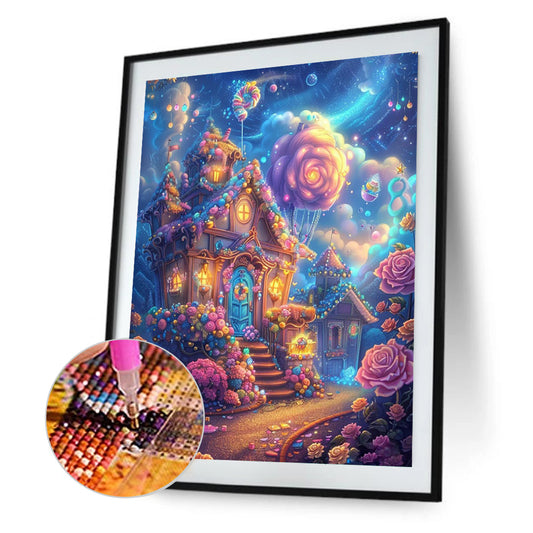 Marshmallow House - Full Round Drill Diamond Painting 30*40CM