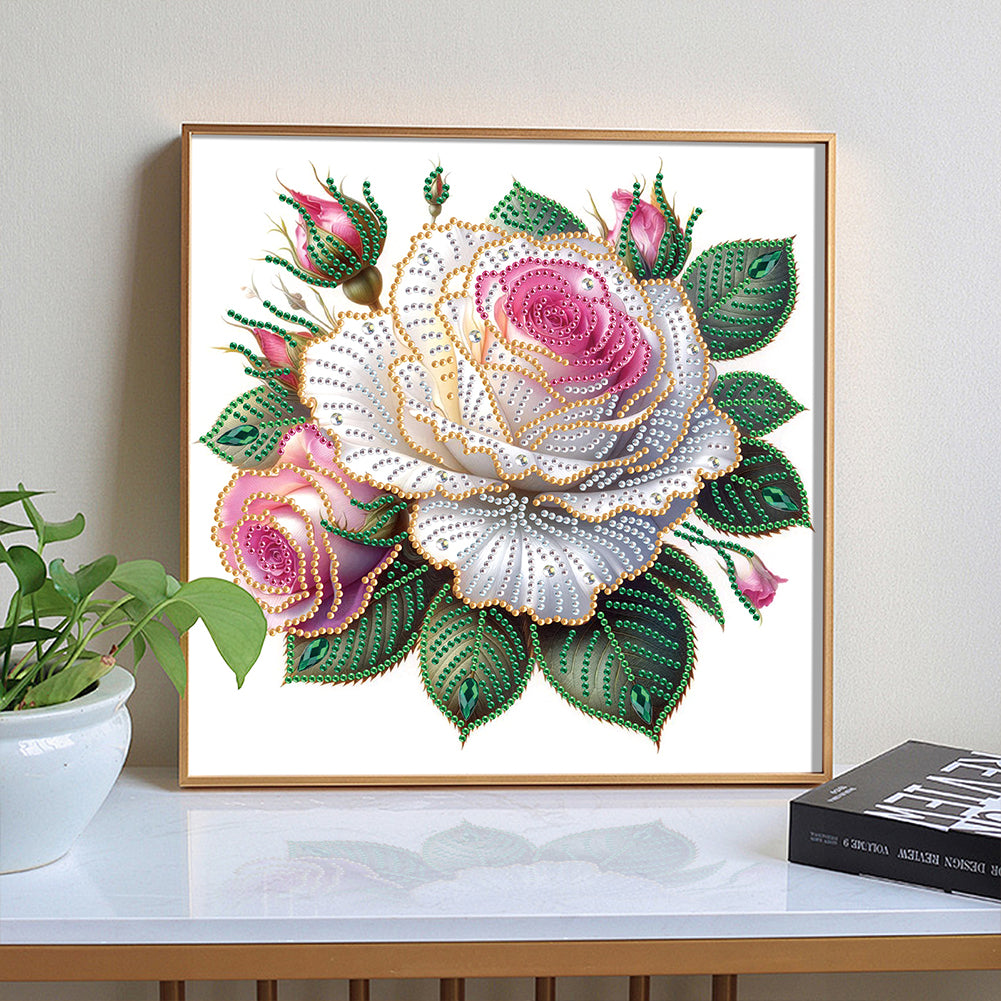Flower - Special Shaped Drill Diamond Painting 30*30CM