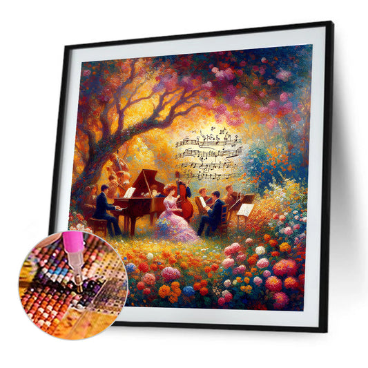 Concert In The Garden - Full Round Drill Diamond Painting 50*50CM