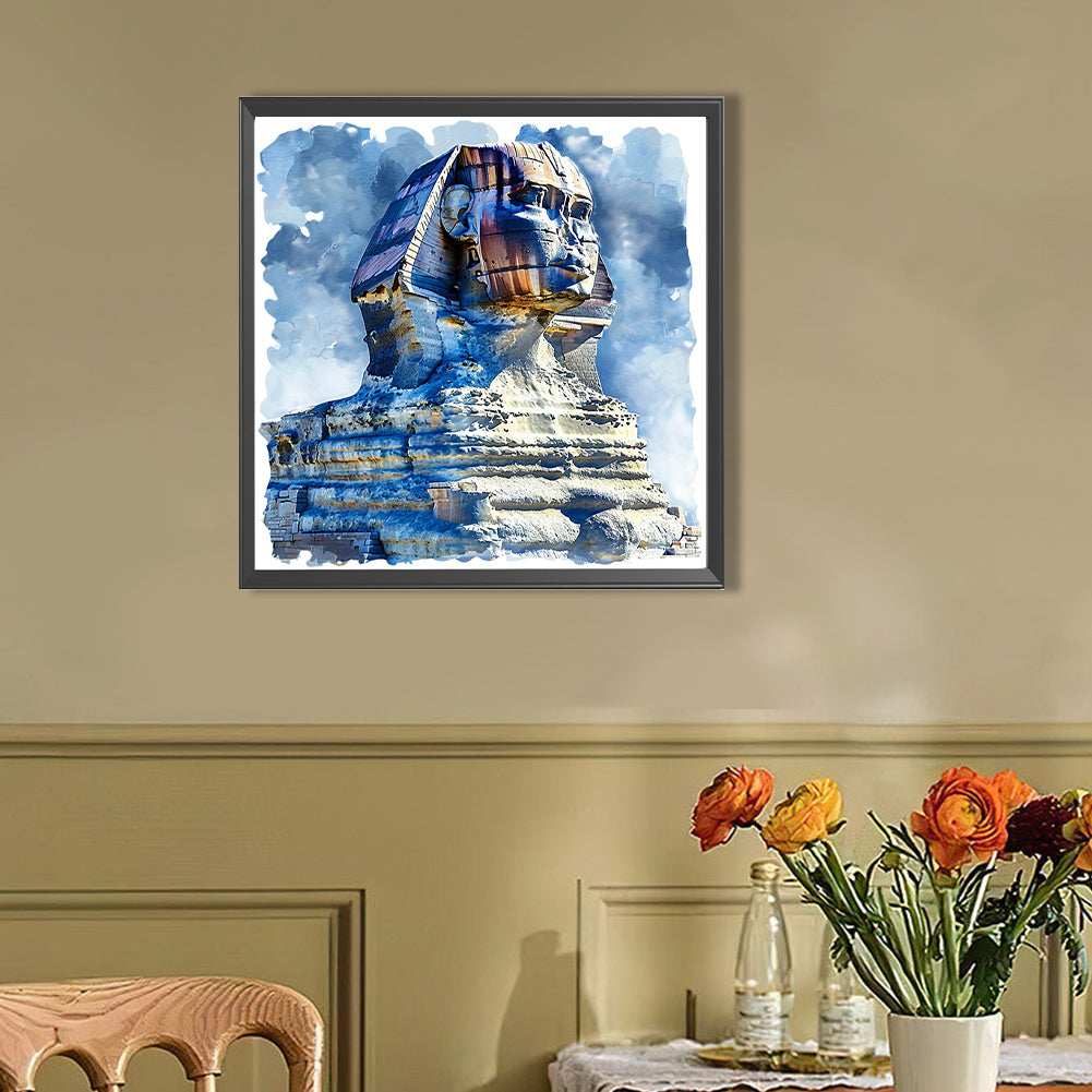 Sphinx In Egypt - Full AB Round Drill Diamond Painting 40*40CM