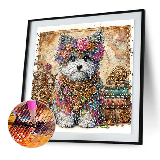 Dog - Special Shaped Drill Diamond Painting 30*30CM