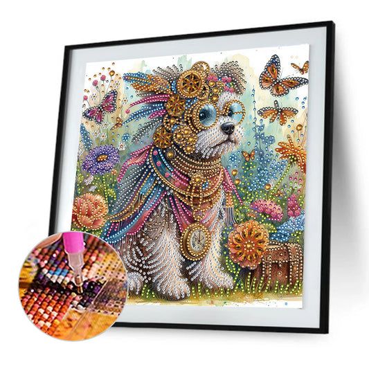 Dog - Special Shaped Drill Diamond Painting 30*30CM