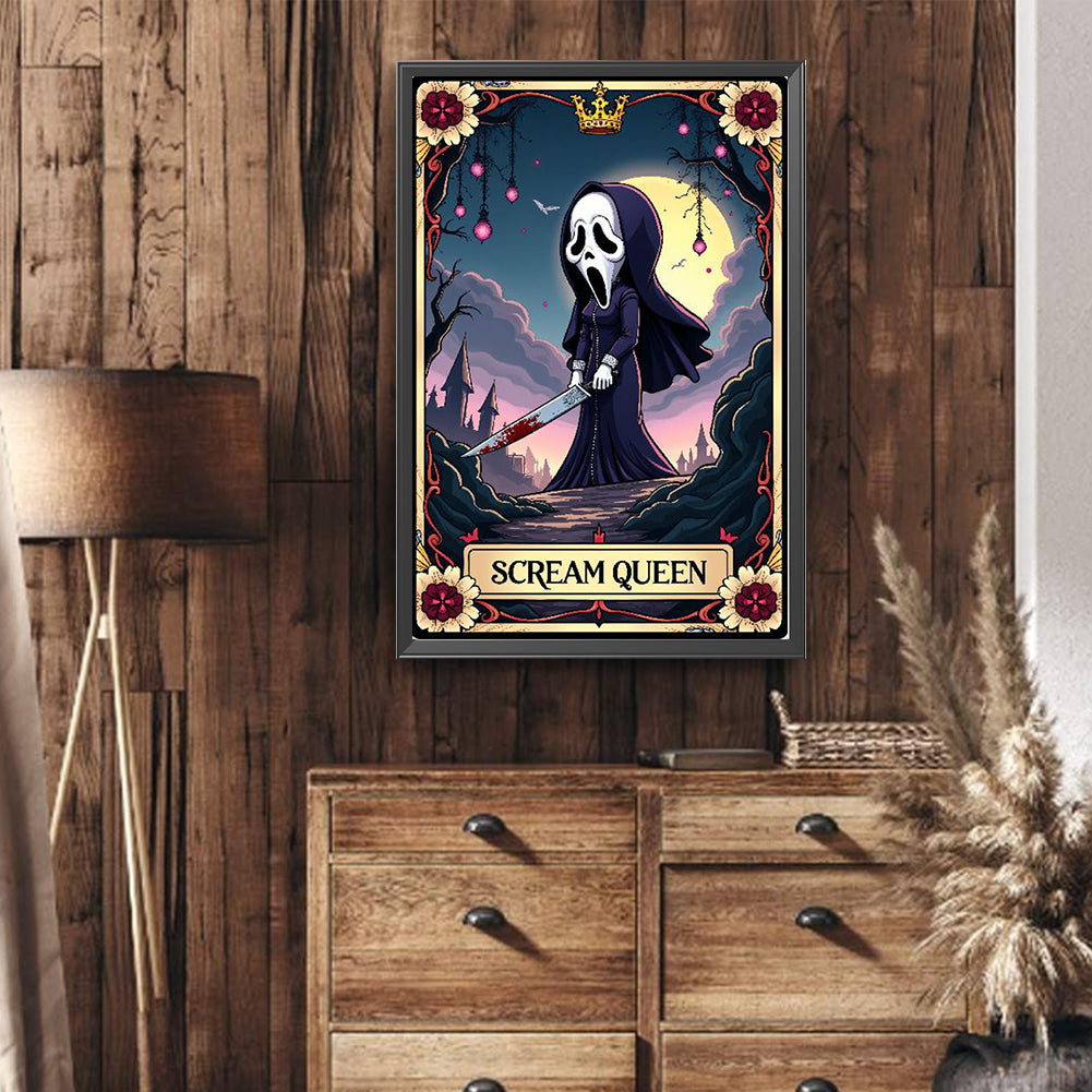 Halloween Horror Movie Tarot Cards - Full Round Drill Diamond Painting 40*60CM