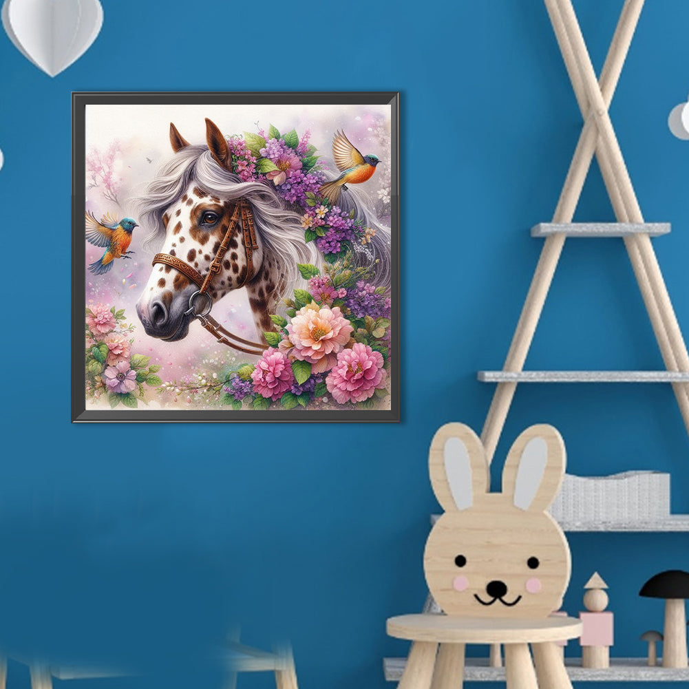 Horse - Full Round Drill Diamond Painting 40*40CM