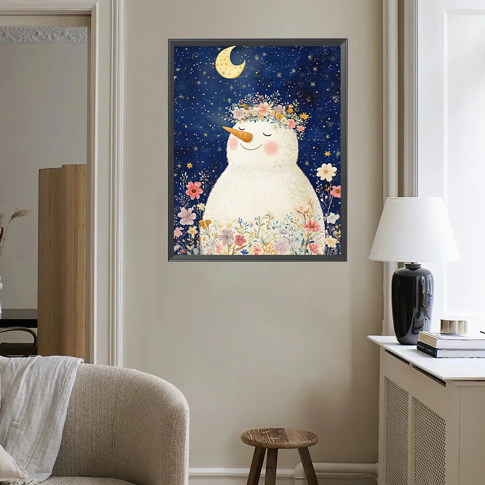 Snowman - Full Square Drill Diamond Painting 45*50CM