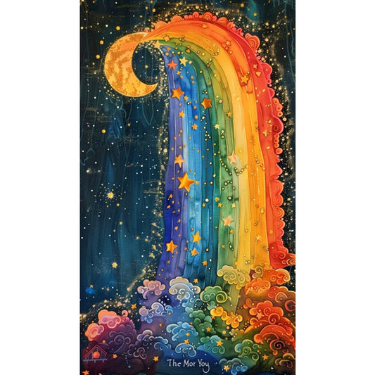 Rainbow Moonlight - Full Square Drill Diamond Painting 40*70CM