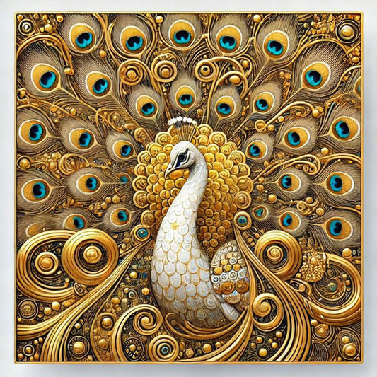 Peacock - Full Square Drill Diamond Painting 40*40CM