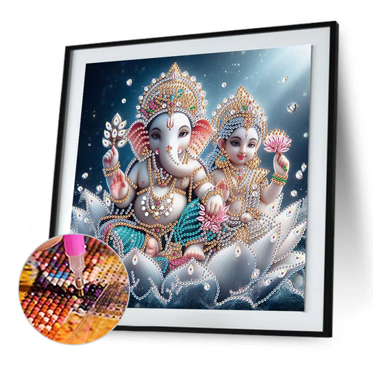 Ganesha Religion - Special Shaped Drill Diamond Painting 30*30CM