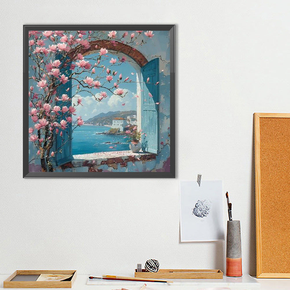 Seascape - Full Round Drill Diamond Painting 40*40CM