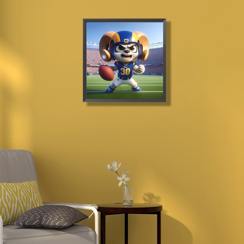 Los Angeles Rams - Full Round Drill Diamond Painting 45*45CM