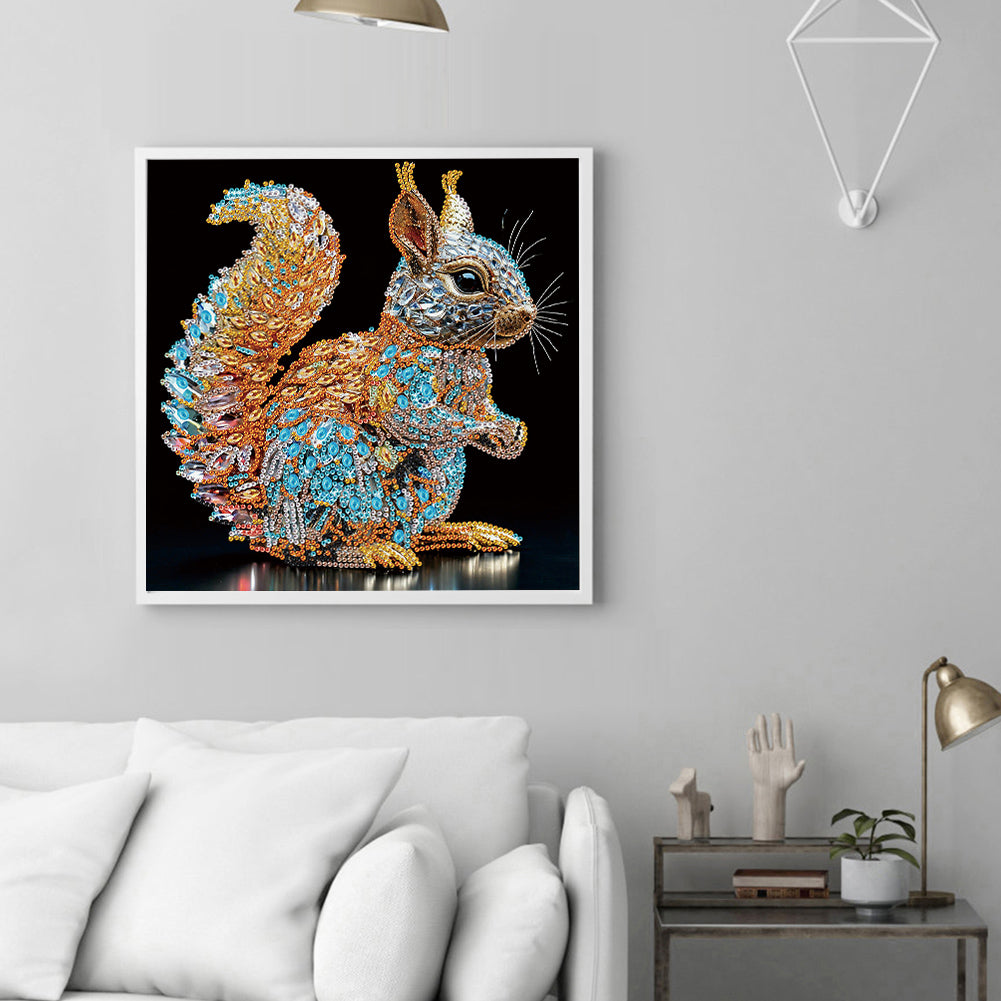 Squirrel - Special Shaped Drill Diamond Painting 30*30CM