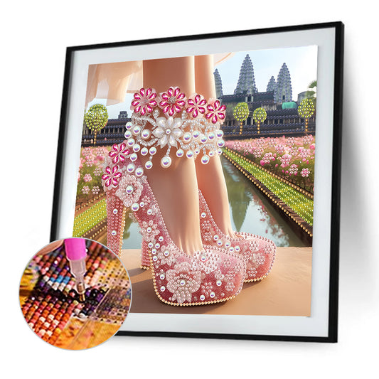 Exquisite High Heels - Special Shaped Drill Diamond Painting 30*30CM