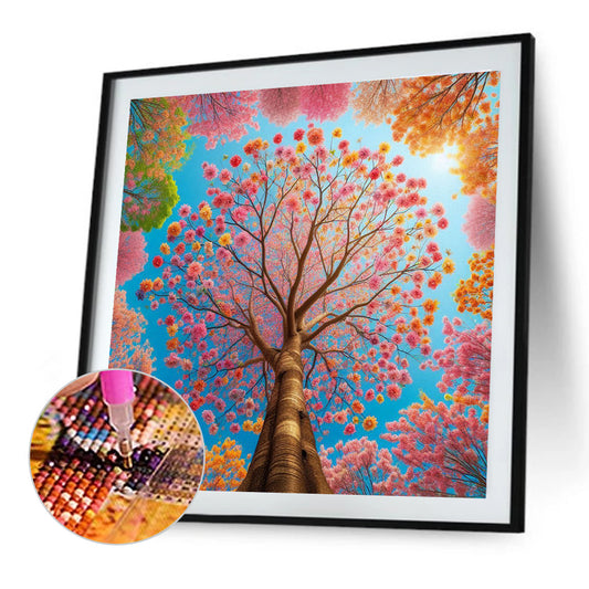 Tree - Full Round Drill Diamond Painting 30*30CM