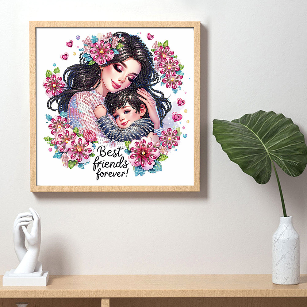 Mother'S Day - Special Shaped Drill Diamond Painting 30*30CM