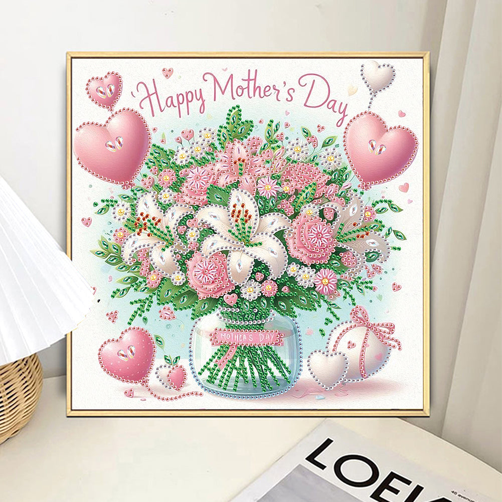 Mother'S Day - Special Shaped Drill Diamond Painting 30*30CM
