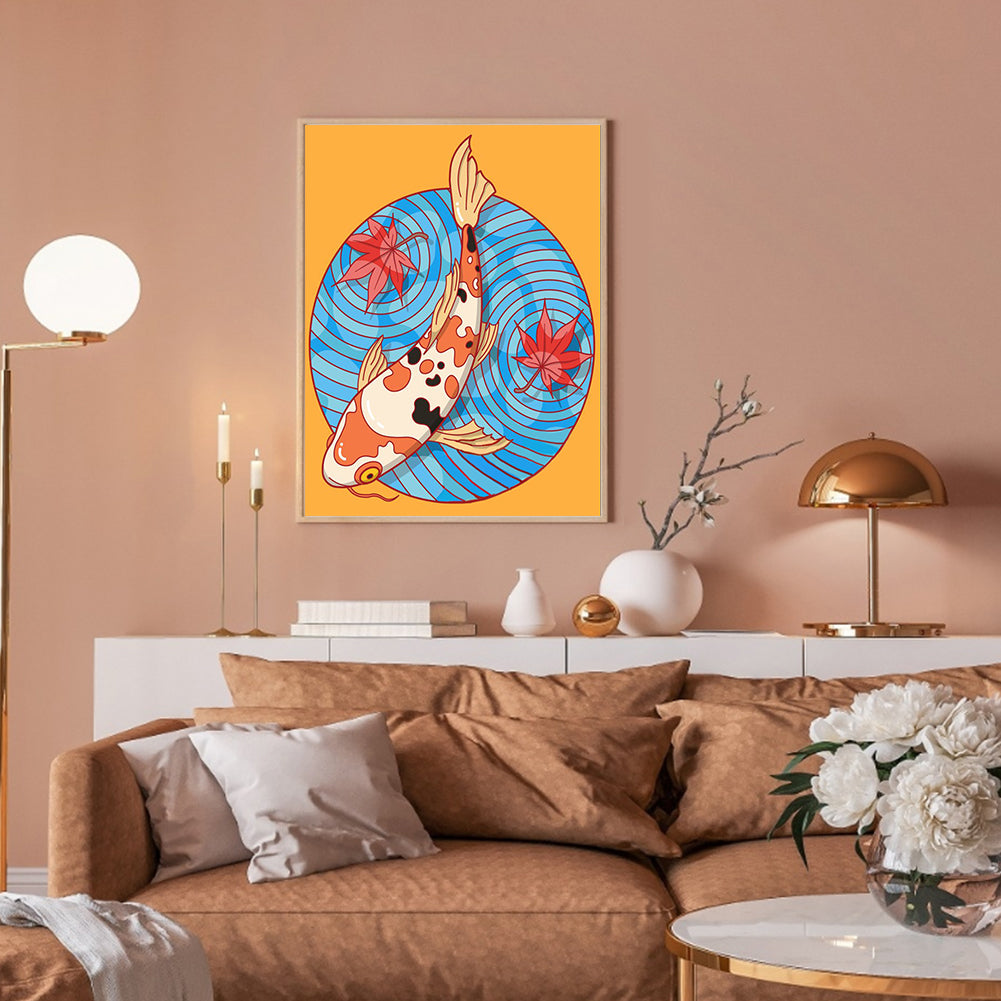 Fish - Full Round Drill Diamond Painting 30*40CM