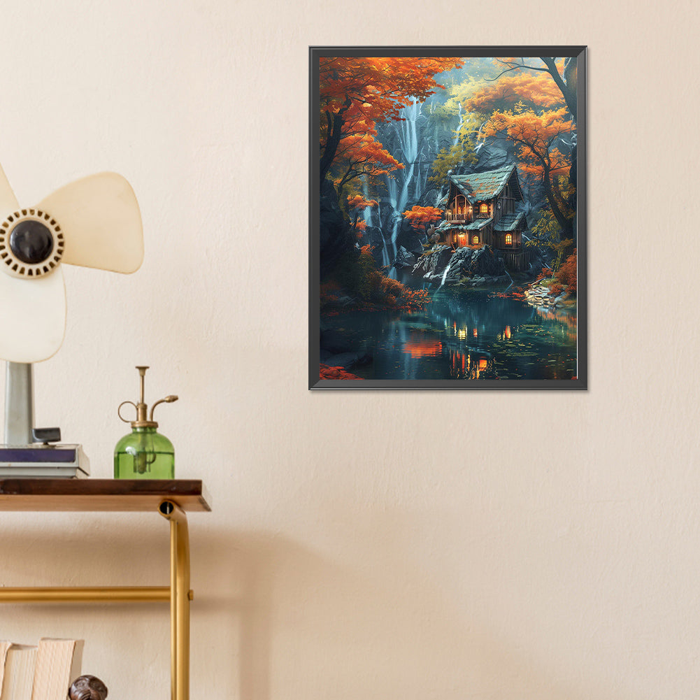 House Scenery - Full Round Drill Diamond Painting 40*50CM