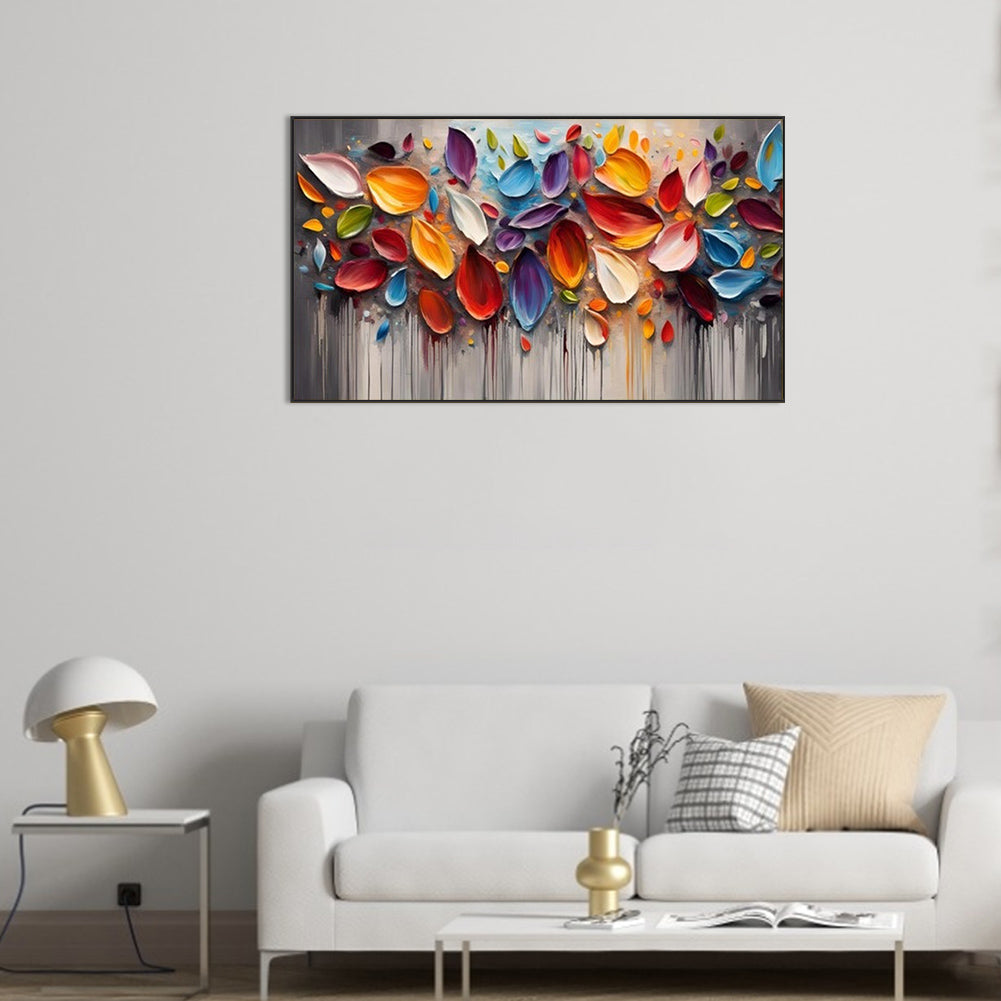 Decorative Flower Painting - Full Round Drill Diamond Painting 70*40CM