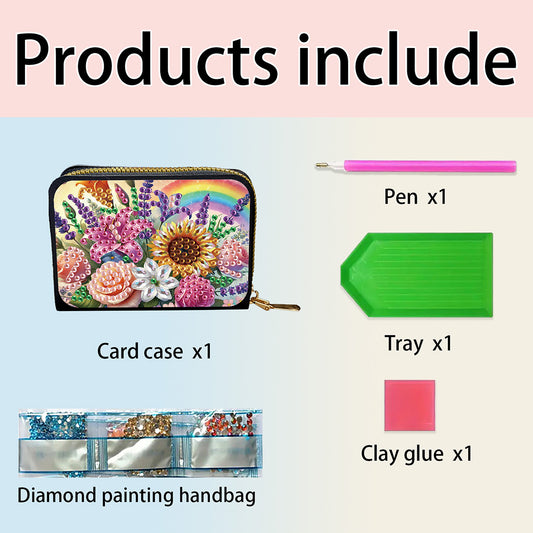 5D DIY Diamond Painting Wallet Diamond Painting Card Holder Coin Purse DIY Craft