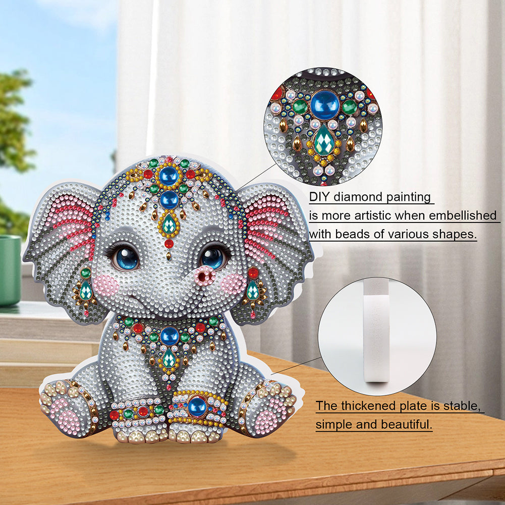 2D Flat Animal DIY Diamond Painting Desktop Decorations Bedroom Table Decoration