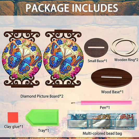 Animals Diamond Painting Candle Holder Ornaments Desktop Tea Light Candle Holder