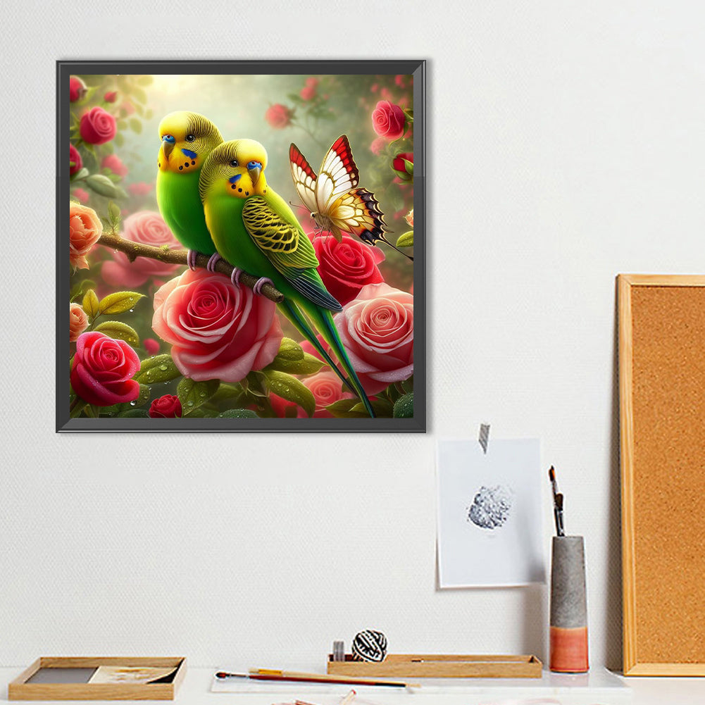 Parrot - Full Round Drill Diamond Painting 40*40CM