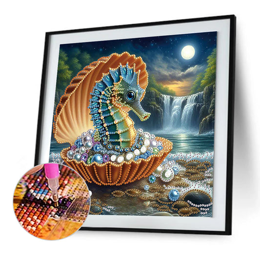 Jewelry Seahorse - Special Shaped Drill Diamond Painting 30*30CM