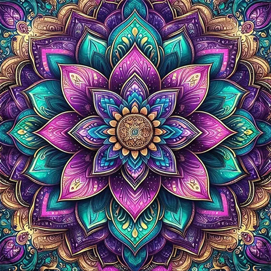 Mandala - Full AB Round Drill Diamond Painting 40*40CM