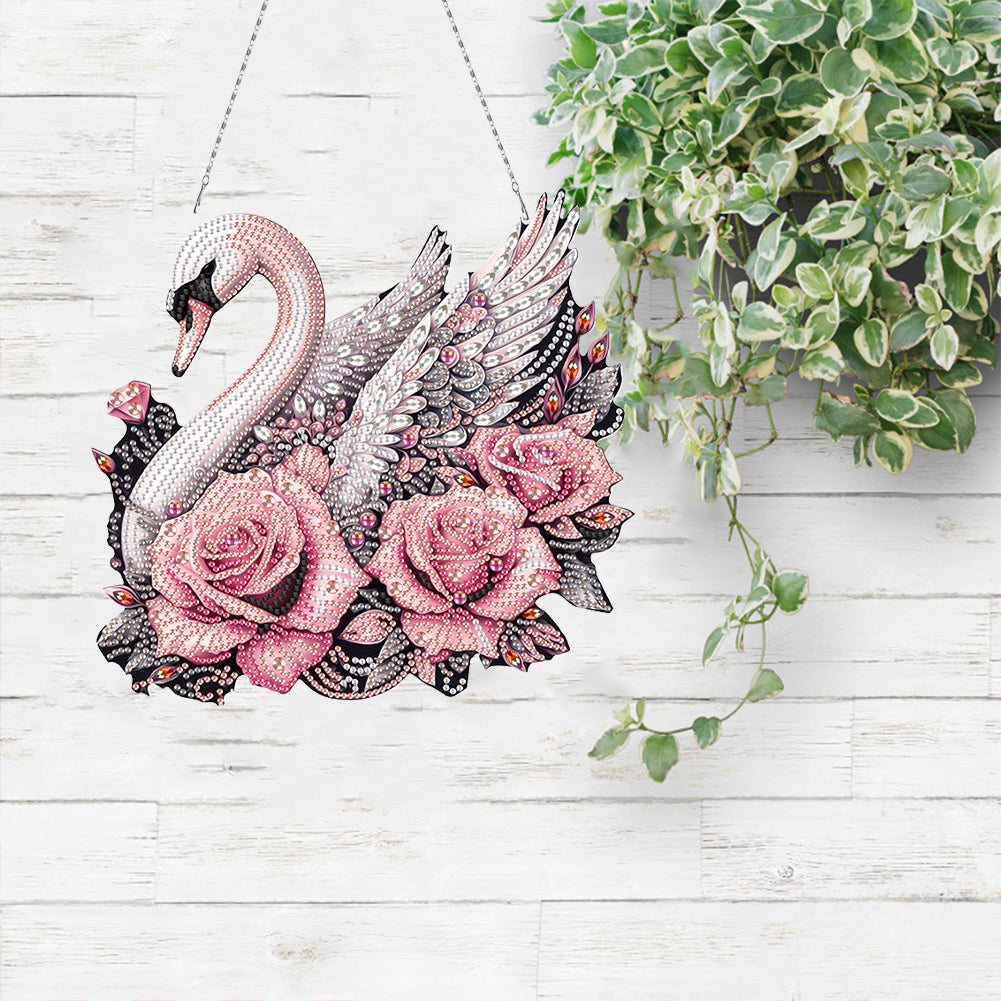 Acrylic Special Shape Animals Diamond Painting Ornaments for Garden Window Decor