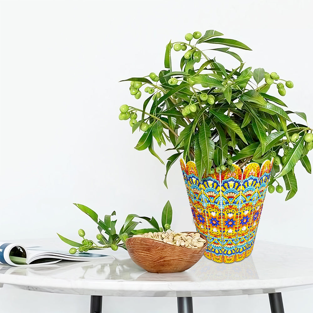 Diamond Painting Flower Vase Rhinestones Desktop Ornaments for Home Office Decor