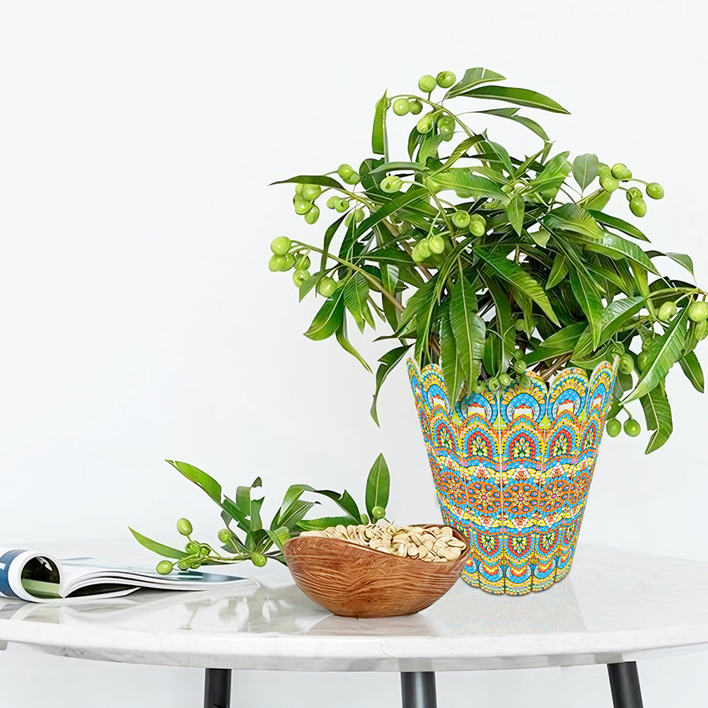 Diamond Painting Flower Vase Rhinestones Desktop Ornaments for Home Office Decor