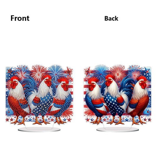 Independence Day Diamond Painting Tabletop Ornaments Kit for Adults Beginner