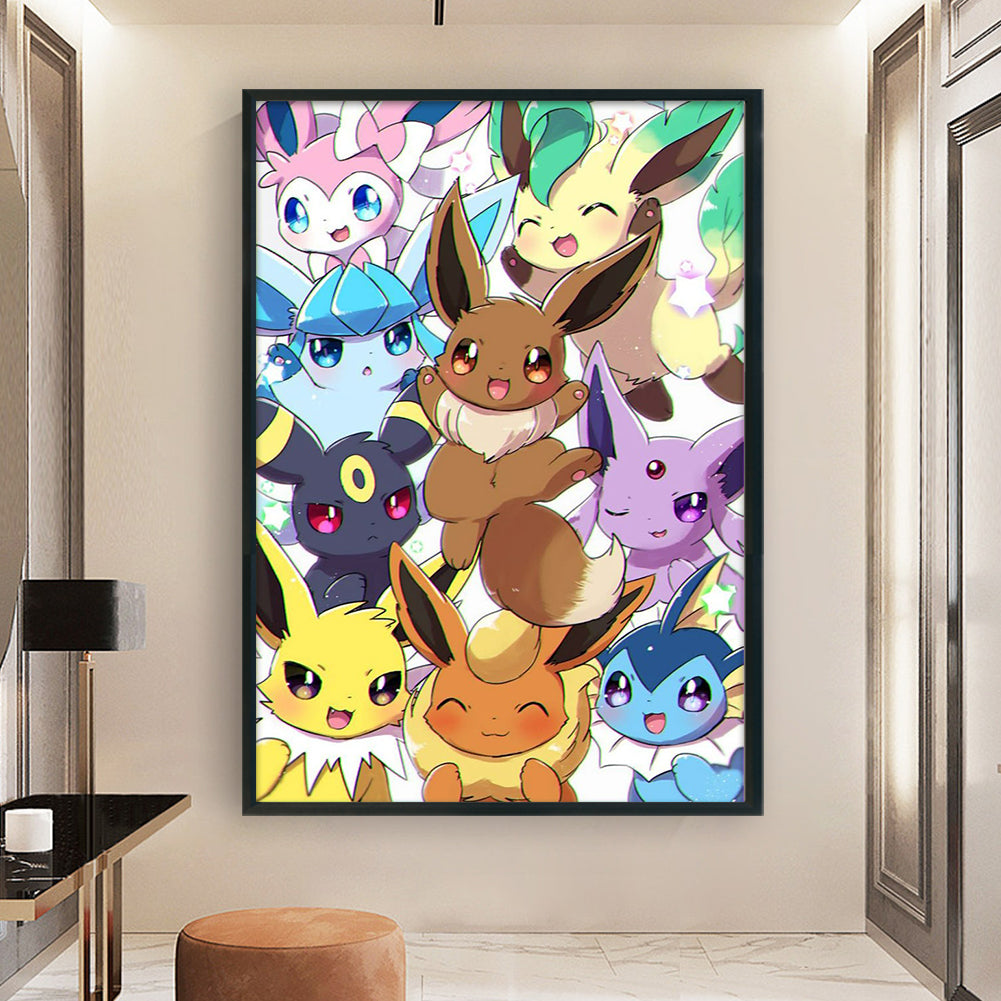 Pokémon - 11CT Stamped Cross Stitch 40*60CM