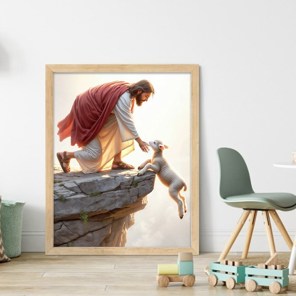 Jesus Saves - 11CT Stamped Cross Stitch 40*50CM