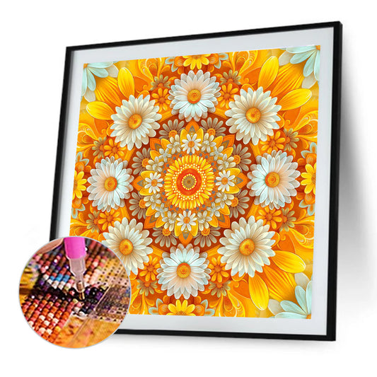 Sunflowers - Full Round Drill Diamond Painting 30*30CM
