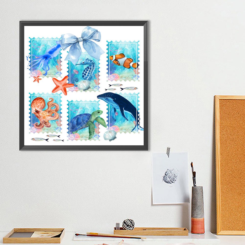 Marine Life - Full Round Drill Diamond Painting 40*40CM