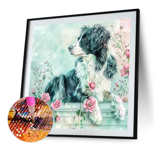 Dog - Full Round Drill Diamond Painting 40*40CM