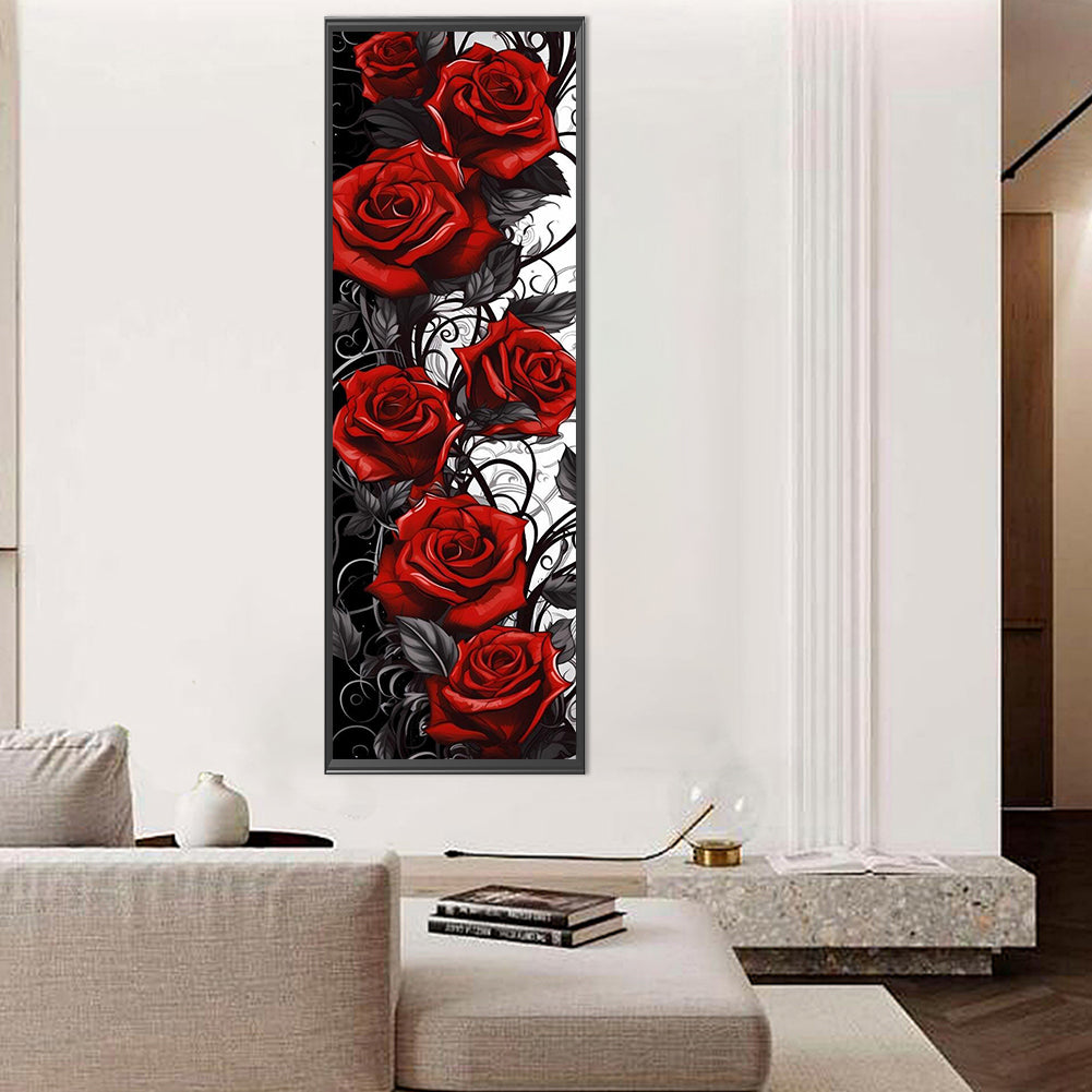 Red Rose - Full Round Drill Diamond Painting 30*90CM