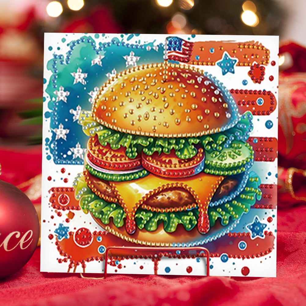 6Pcs Bouquet DIY Diamond Painting Card Diamond Drawing Card for Adults Beginners