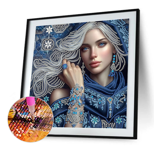 Lady Beauty - Special Shaped Drill Diamond Painting 30*30CM