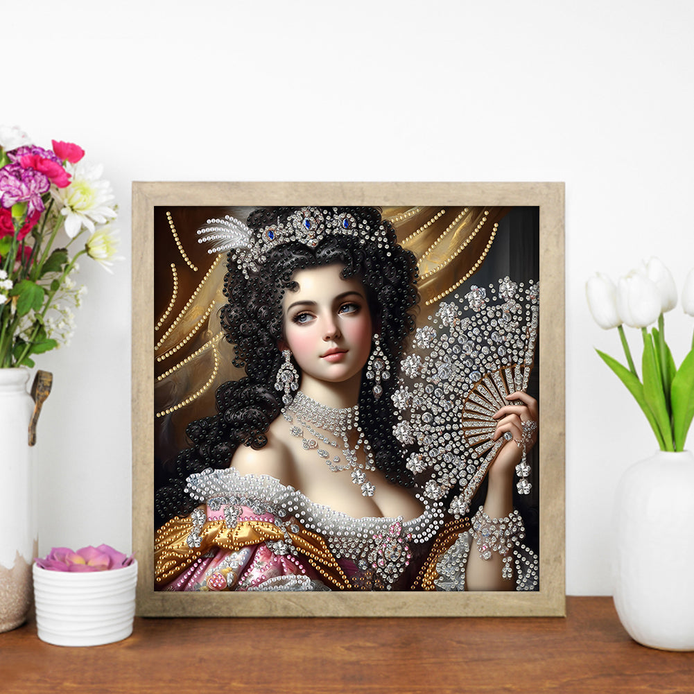 Lady Beauty - Special Shaped Drill Diamond Painting 30*30CM